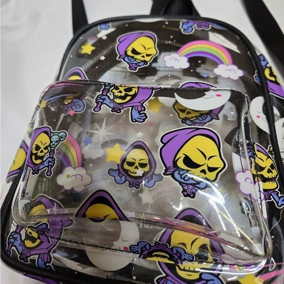 KILLSTAR Skeletor Masters of the Universe not cute clear mini backpack - Picture 5 of 12